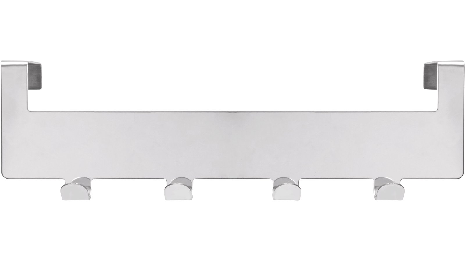 Türgarderobe Ottweiler Stahl chrom glänzend - 255 mm lang  vor weißem Hintergrund