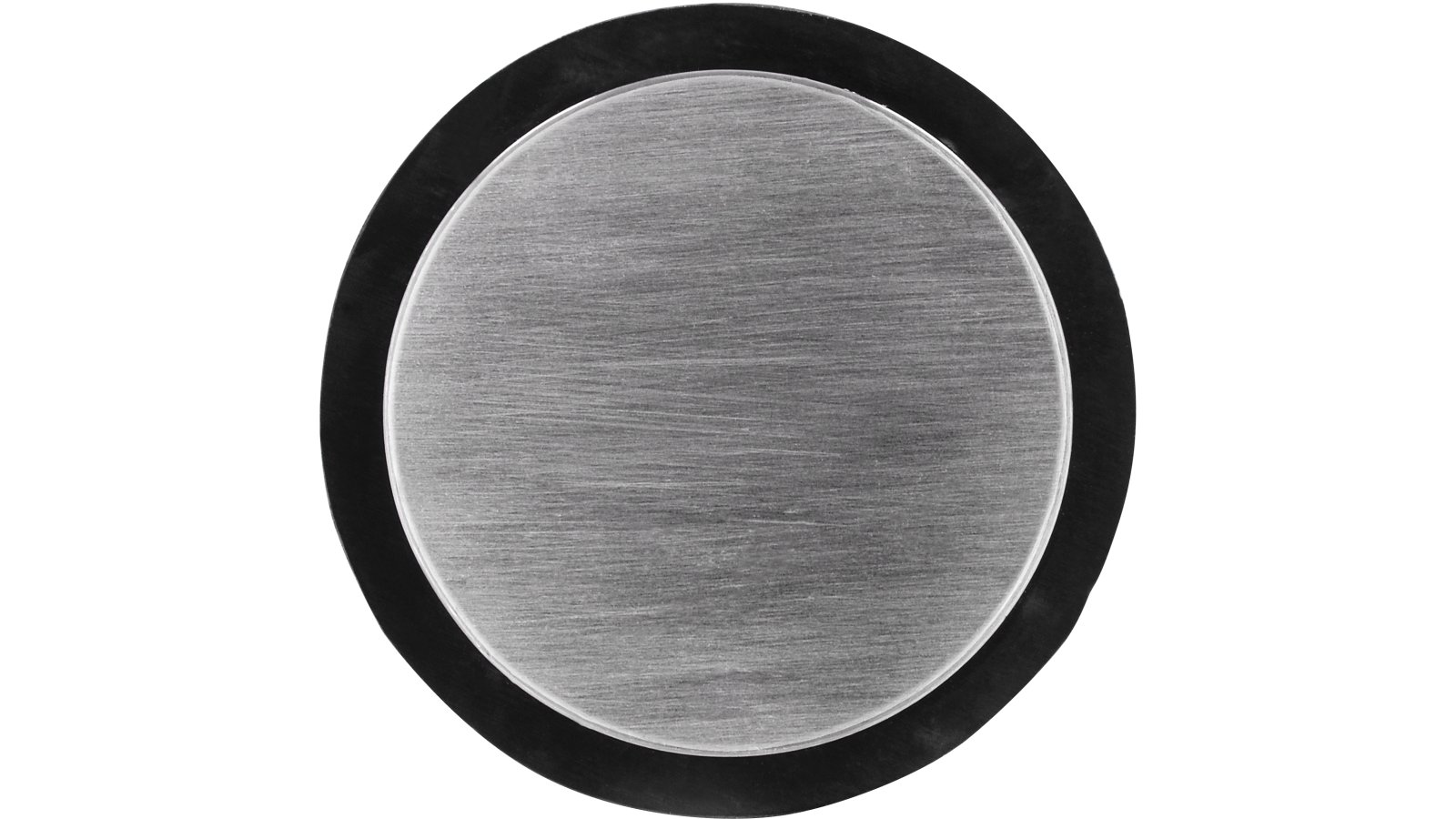 Türstopper Achern Edelstahl - Kunststoff fein geschliffen schwarz - 35 mm lang  vor weißem Hintergrund