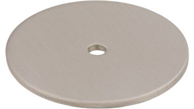 Unterlage Landau Stahl edelstahleffekt - 42 mm lang  vor weißem Hintergrund