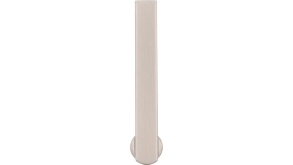 Garderobenelement Threesixty Aluminium - Druckguss edelstahleffekt edelstahleffekt - 250 mm lang  vor weißem Hintergrund