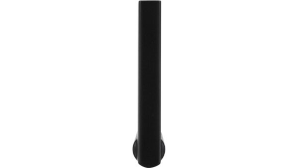 Garderobenelement Threesixty Aluminium - Druckguss schwarz matt pulverbeschichtet schwarz matt pulverbeschichtet - 250 mm lang  vor weißem Hintergrund