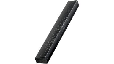 Griffleiste 1410-TRIM Holz Asche - Schwarz gebeizt - 264 mm lang vor weißem Hintergrund