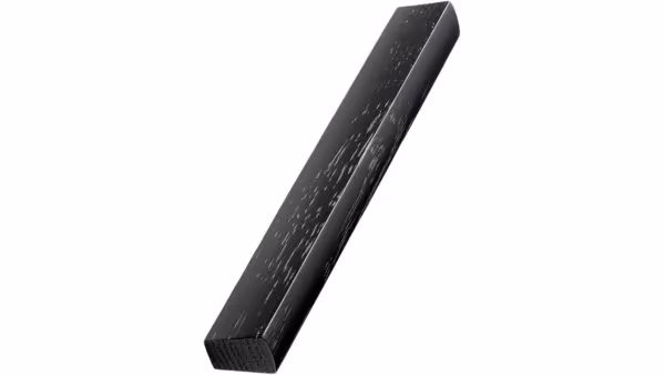 Griffleiste 1410-TRIM Holz Asche - Schwarz gebeizt - 264 mm lang vor weißem Hintergrund