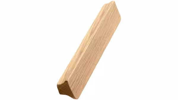 Griffleiste ANTE Holz Eiche - Lackiert - 170 mm lang vor weißem Hintergrund