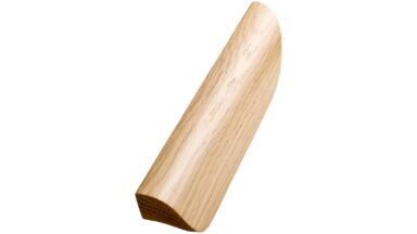 Griffleiste ARCHIVE Holz Eiche - Lackiert - 107 mm lang vor weißem Hintergrund
