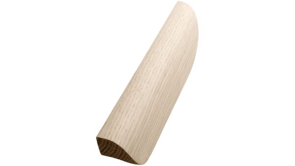 Griffleiste ARCHIVE Holz Eiche - Unbehandelt - 400 mm lang vor weißem Hintergrund