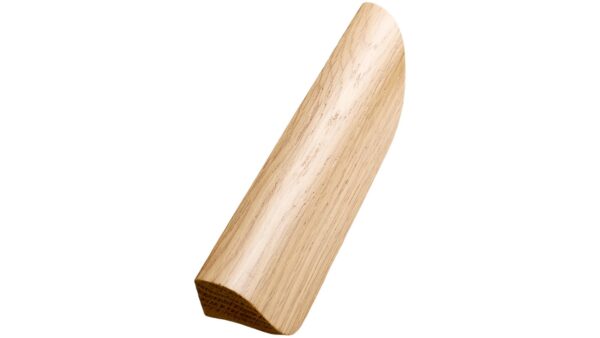 Griffleiste ARCHIVE Holz Eiche - Lackiert - 400 mm lang vor weißem Hintergrund