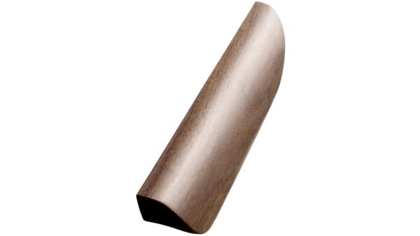 Griffleiste ARCHIVE Holz Nussbaum - Lackiert - 400 mm lang vor weißem Hintergrund