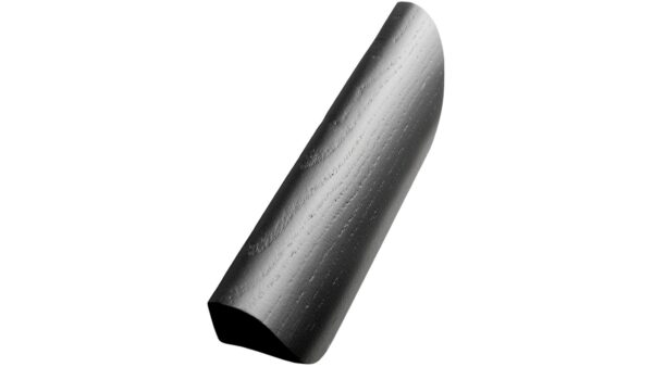 Griffleiste ARCHIVE Holz Asche - Schwarz gebeizt - 107 mm lang vor weißem Hintergrund