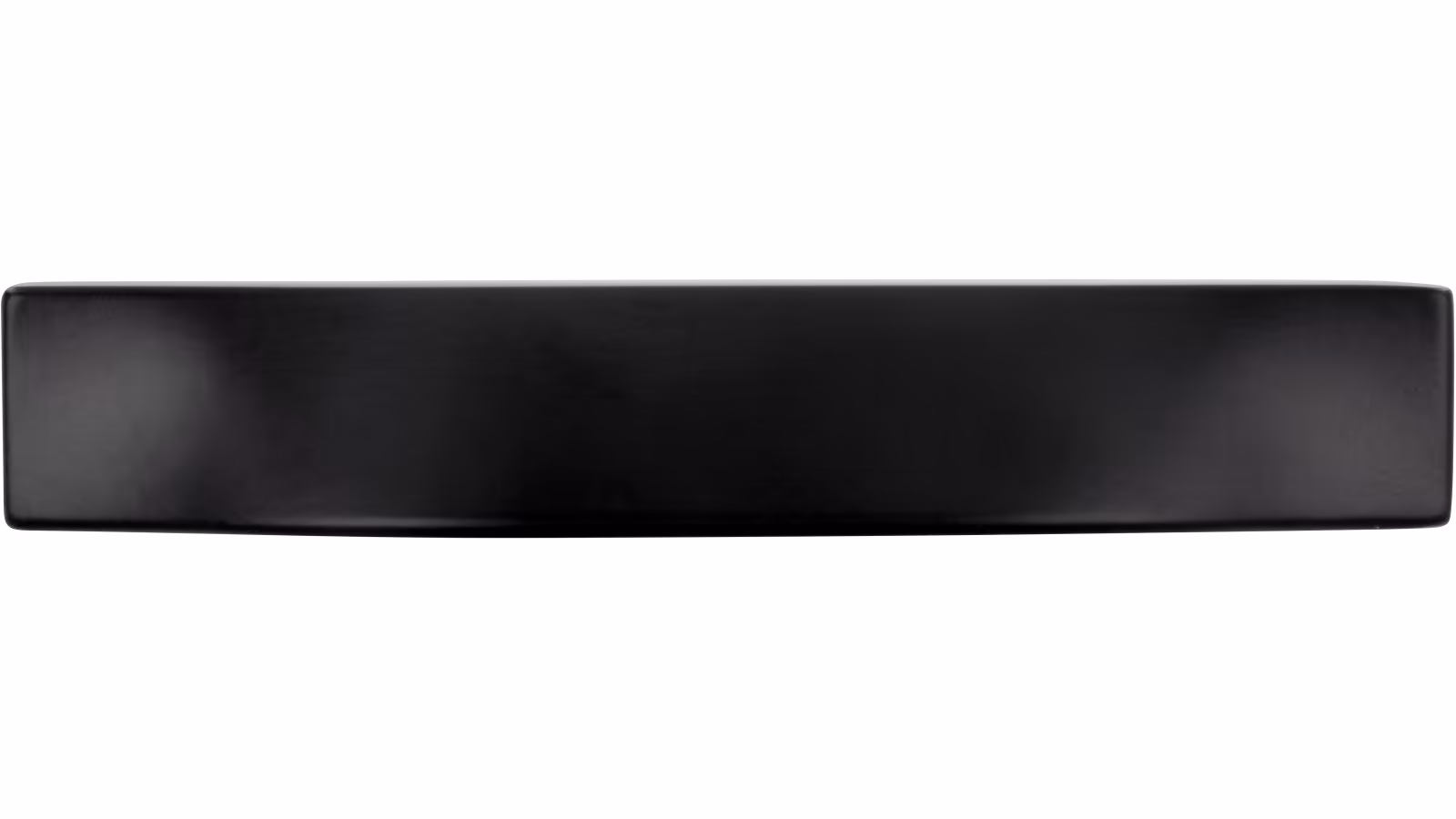 Griffleiste-Alsbach-schwarz-Zinkdruckguss-laenge-94-842530-front Griffleiste Alsbach Druckguss schwarz matt pulverbeschichtet - 94 mm lang vor weißem Hintergrund