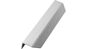 Griffleiste BLAZE-2 Aluminium - Edelstahloptik - 200 mm lang  vor weißem Hintergrund