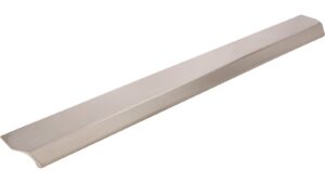 Griffleiste Bad-Wurzach Druckguss vernickelt feingeschliffen - 360 mm lang vor weißem Hintergrund