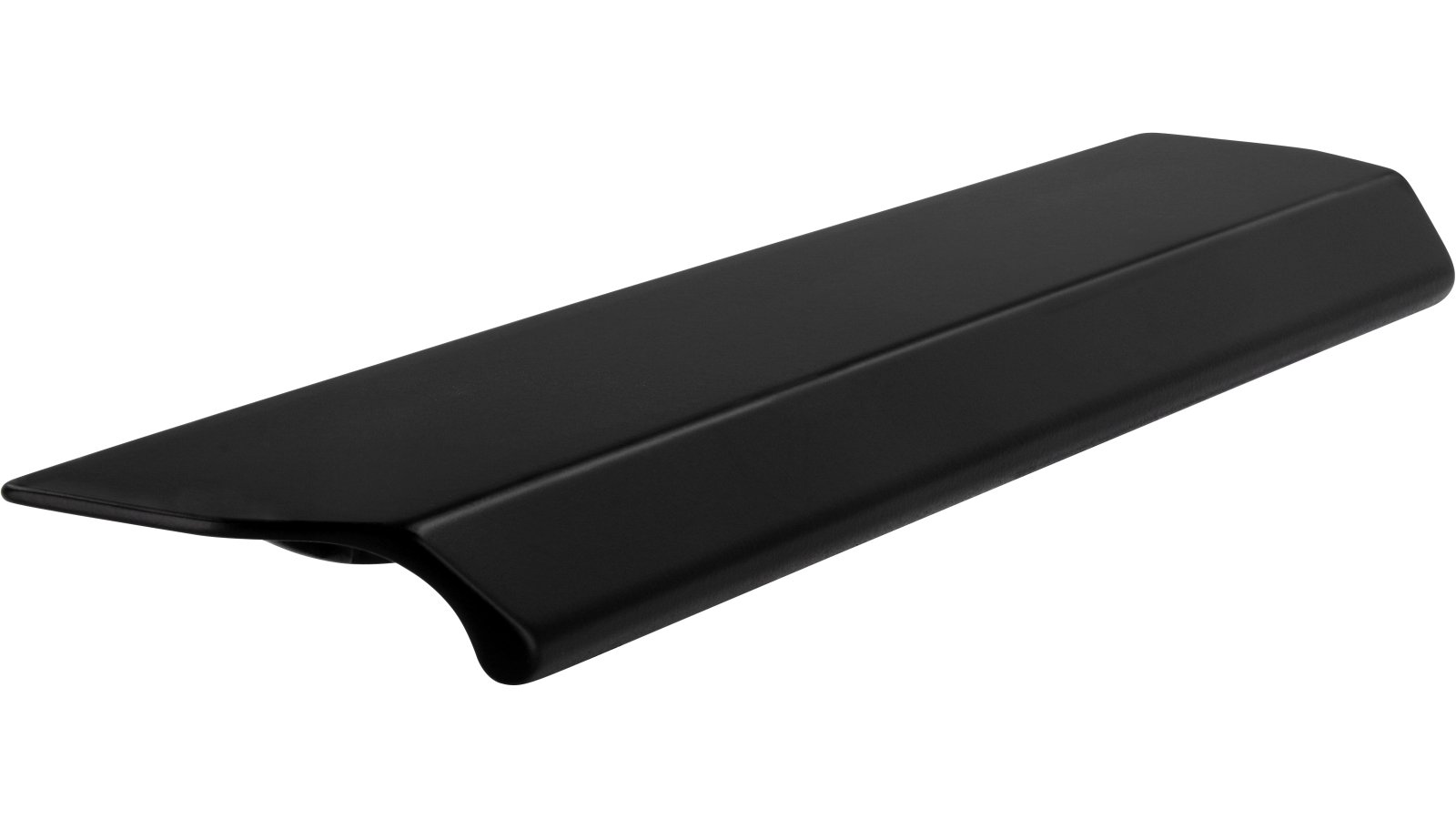 Griffleiste Bad-Wurzach Druckguss schwarz matt pulverbeschichtet - 200 mm lang  vor weißem Hintergrund