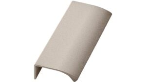 Griffleiste EDGE-Straight Aluminium - Beige - 100 mm lang  vor weißem Hintergrund