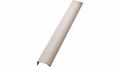 Griffleiste EDGE-Straight Aluminium - Beige - 350 mm lang vor weißem Hintergrund