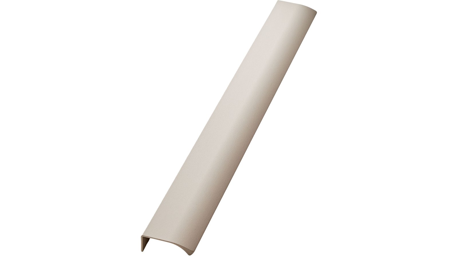 Griffleiste EDGE-Straight Aluminium - Beige - 350 mm lang  vor weißem Hintergrund