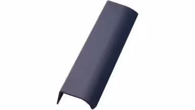 Griffleiste EDGE-Straight Aluminium - Mitternachtsblau m/Struktur - 40 mm lang  vor weißem Hintergrund
