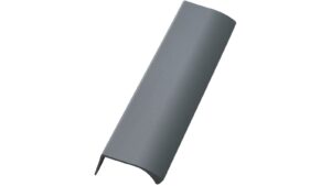 Griffleiste EDGE-Straight Aluminium - Blattgrün m/Struktur - 200 mm lang  vor weißem Hintergrund