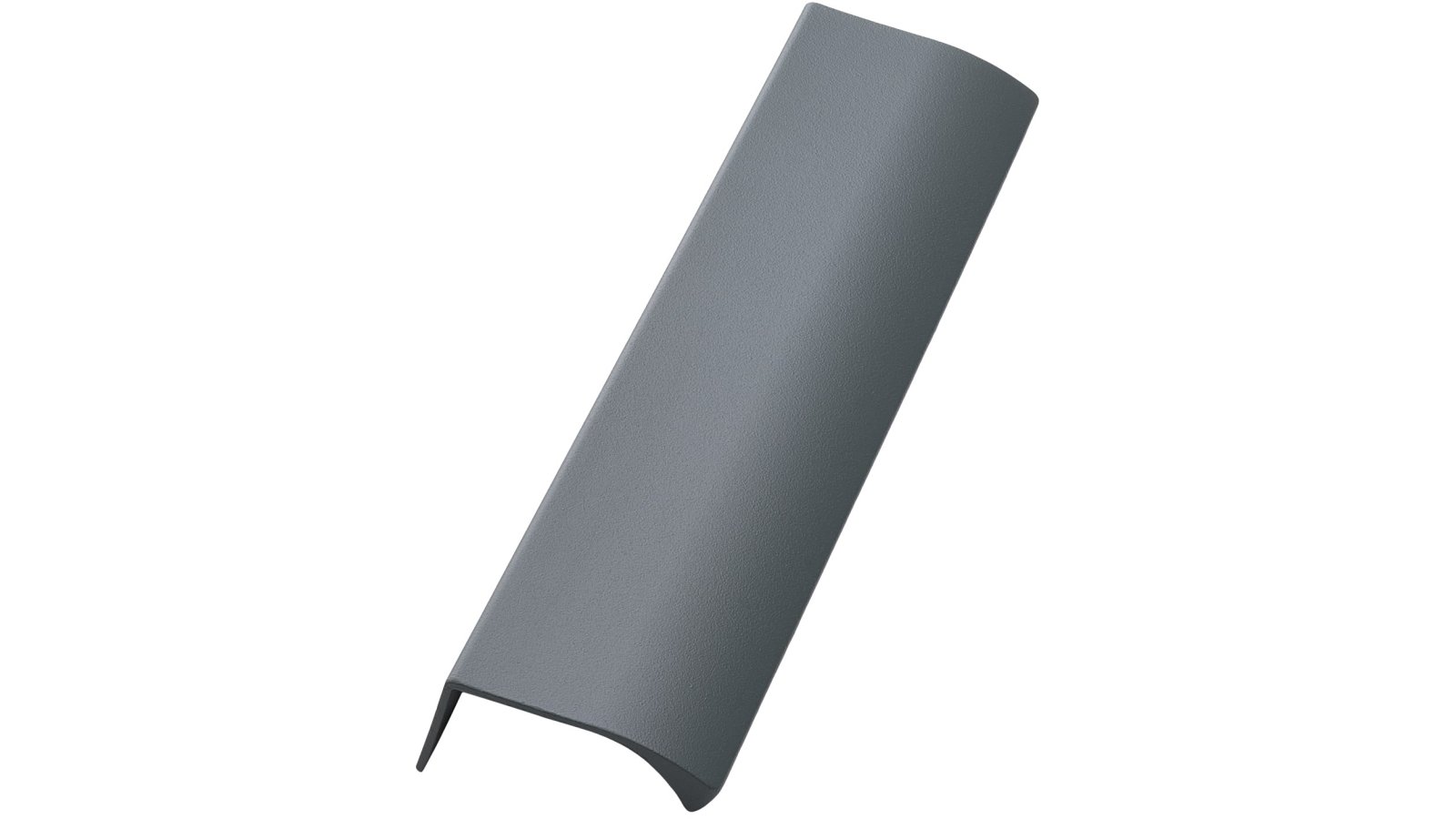 Griffleiste EDGE-Straight Aluminium - Blattgrün m/Struktur - 200 mm lang  vor weißem Hintergrund