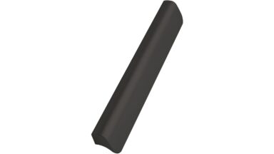 Griffleiste FALL Aluminium - Bronze antik - 236 mm lang  vor weißem Hintergrund