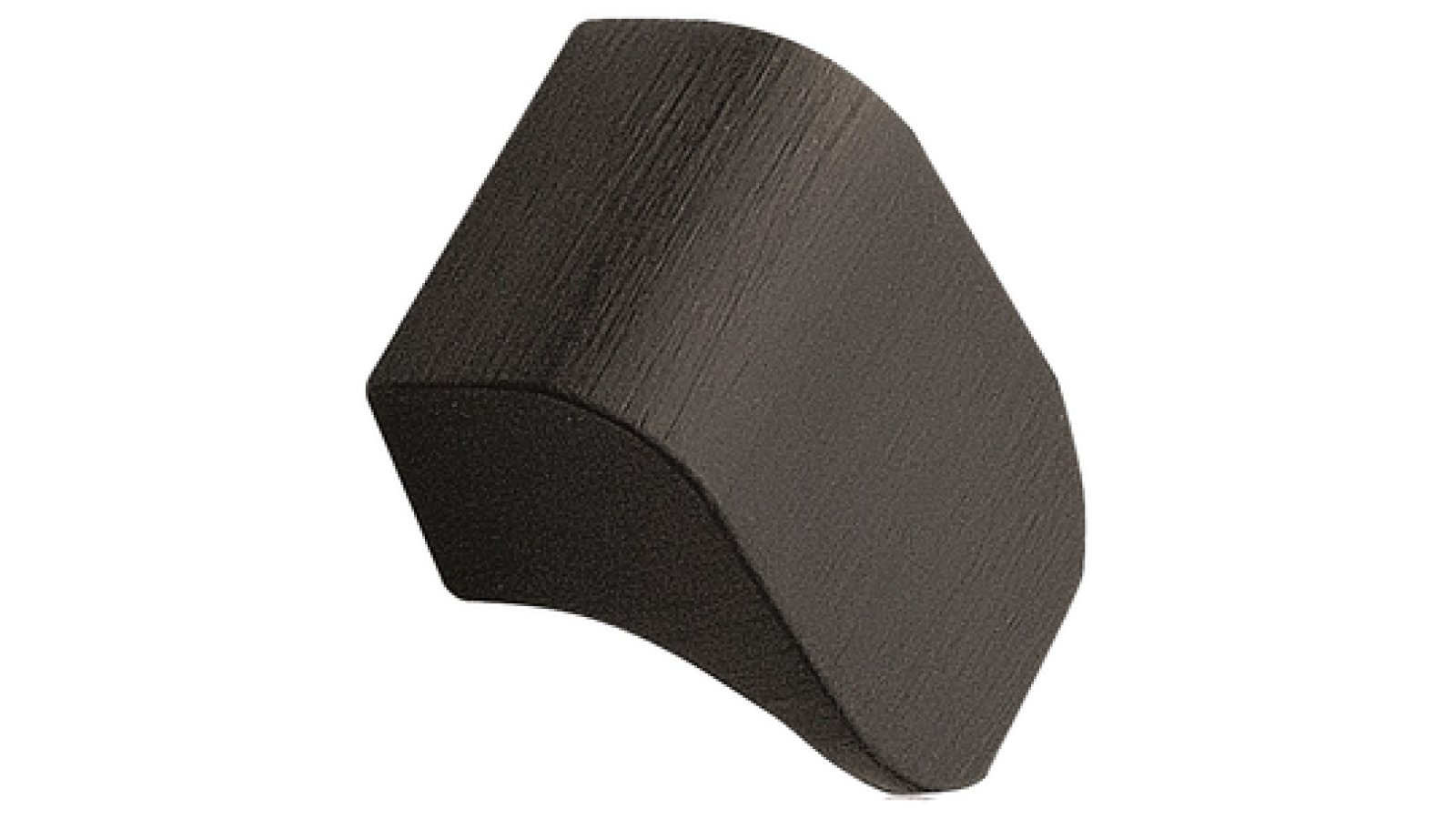 Griffleiste FALL Aluminium - Bronze antik - 28 mm lang  vor weißem Hintergrund