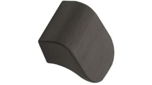 Griffleiste FALL Aluminium - Gebürstet matt schwarz - 28 mm lang  vor weißem Hintergrund