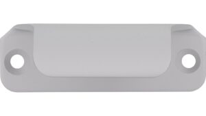 Griffleiste Friedberg Aluminium silber natur matt - 60 mm lang  vor weißem Hintergrund