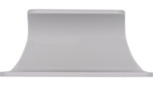 Griffleiste Friedberg Aluminium silber natur matt - 60 mm lang  vor weißem Hintergrund