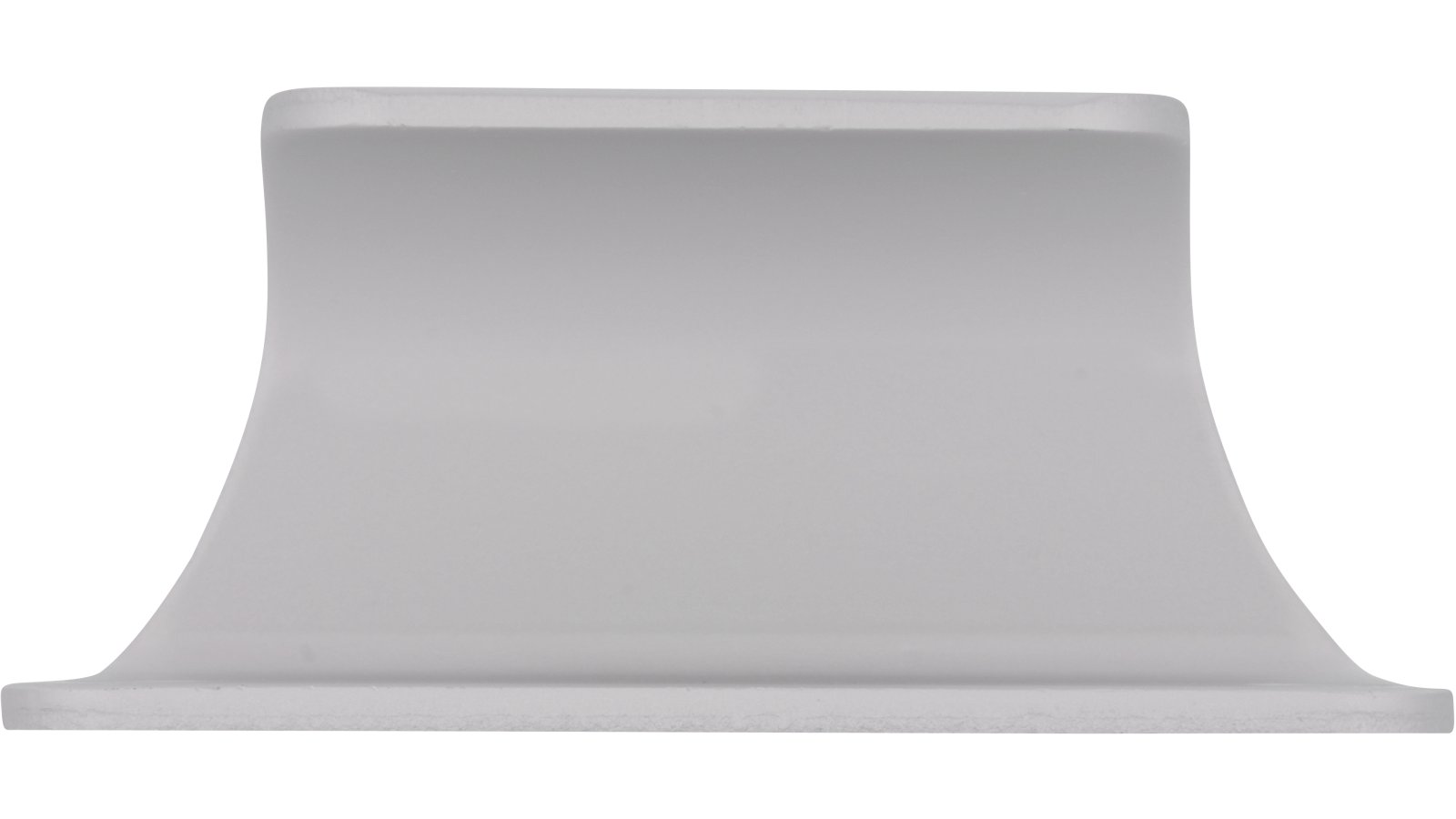 Griffleiste Friedberg Aluminium silber natur matt - 60 mm lang  vor weißem Hintergrund