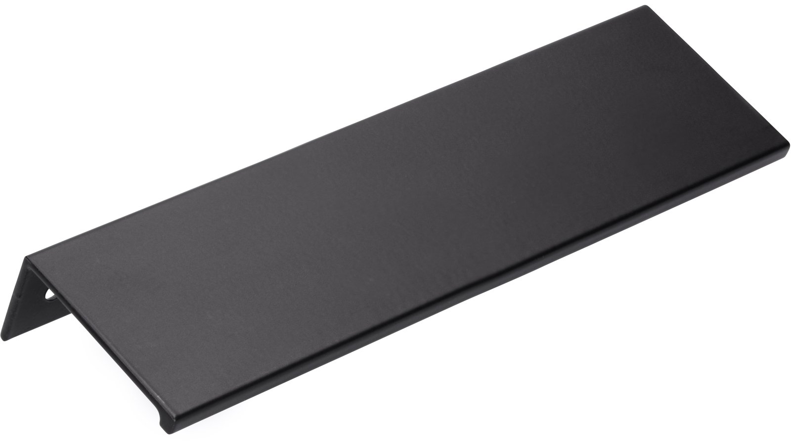 Griffleiste Gudensberg Aluminium schwarz matt pulverbeschichtet - 145 mm lang  vor weißem Hintergrund