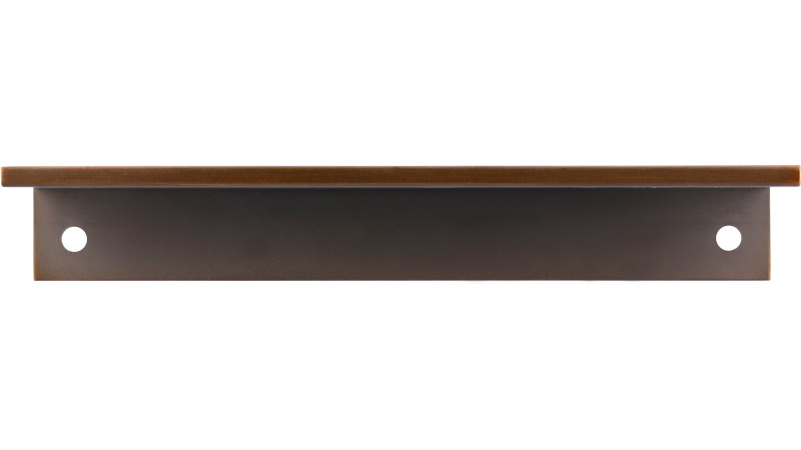 Griffleiste Gudensberg Aluminium messing schwarz gebürstet - 145 mm lang  vor weißem Hintergrund