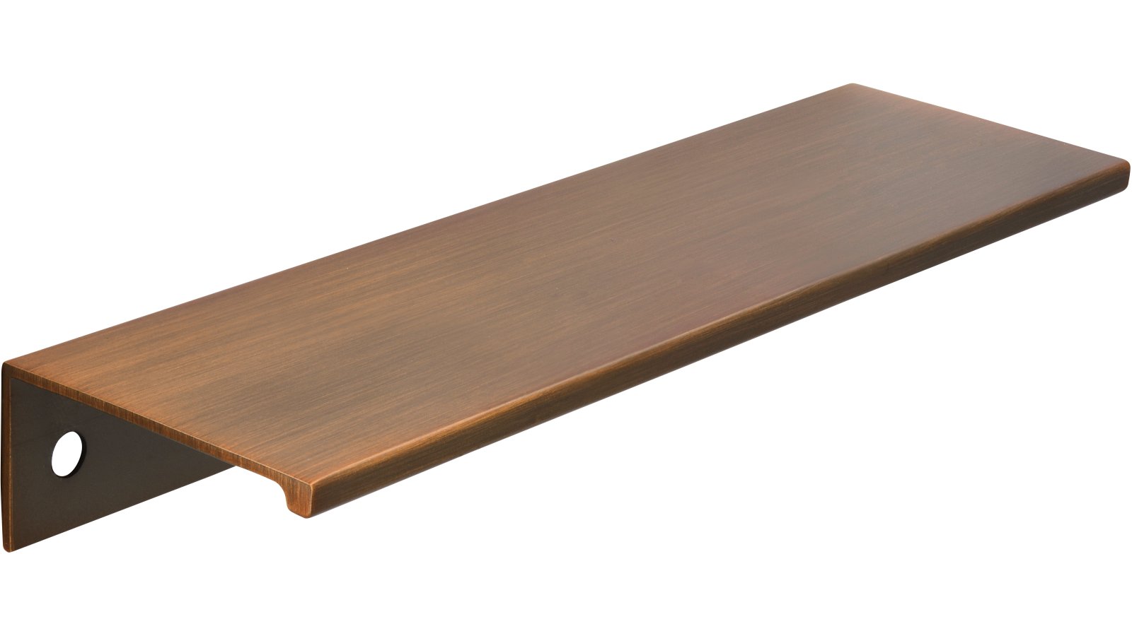 Griffleiste Gudensberg Aluminium messing schwarz gebürstet - 145 mm lang  vor weißem Hintergrund