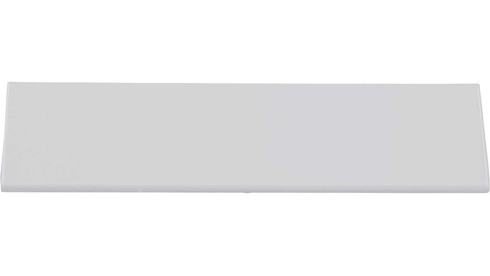 Griffleiste Gudensberg Aluminium reinweiß pulverbeschichtet - 145 mm lang  vor weißem Hintergrund