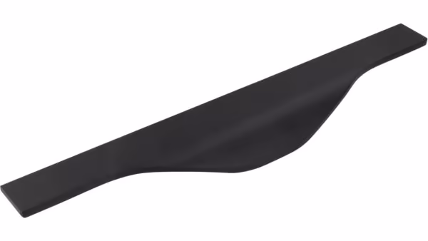 Griffleiste Michendorf Aluminium schwarz matt pulverbeschichtet - 245 mm lang vor weißem Hintergrund