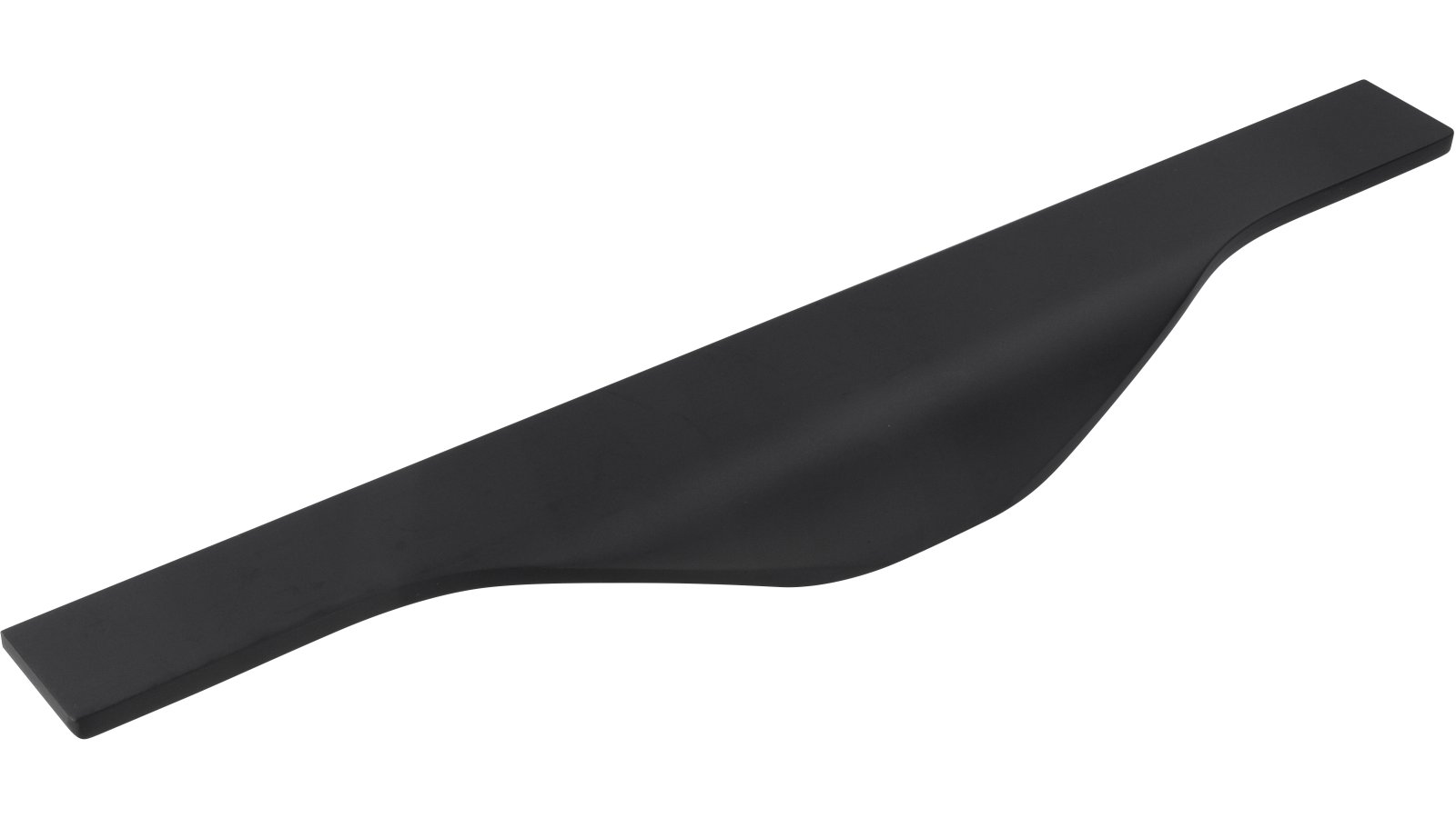 Griffleiste Michendorf Aluminium schwarz matt pulverbeschichtet - 245 mm lang vor weißem Hintergrund