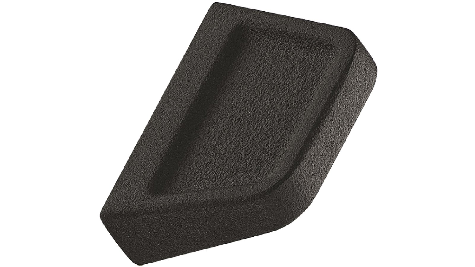 Griffleiste PAGODA Gusseisen - Schwarz - 44 mm lang  vor weißem Hintergrund