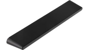 Griffleiste Rosdorf Druckguss schwarz matt pulverbeschichtet - 202 mm lang  vor weißem Hintergrund