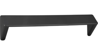 Griffleiste Rosengarten Druckguss anthrazit matt - 168 mm lang vor weißem Hintergrund
