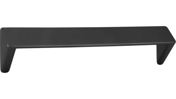 Griffleiste Rosengarten Druckguss anthrazit matt - 168 mm lang vor weißem Hintergrund