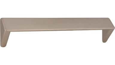 Griffleiste Rosengarten Druckguss edelstahleffekt - 168 mm lang  vor weißem Hintergrund
