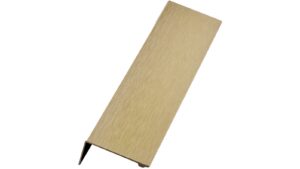 Griffleiste SHEET Aluminium - Messing gebürstet - 200 mm lang  vor weißem Hintergrund