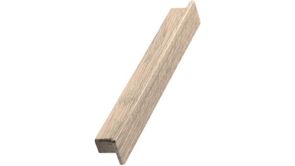 Griffleiste SHELTER Holz Eiche - Unbehandelt - 350 mm lang vor weißem Hintergrund