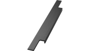 Griffleiste TRIM Aluminium - Gebürstet matt schwarz - 895 mm lang vor weißem Hintergrund