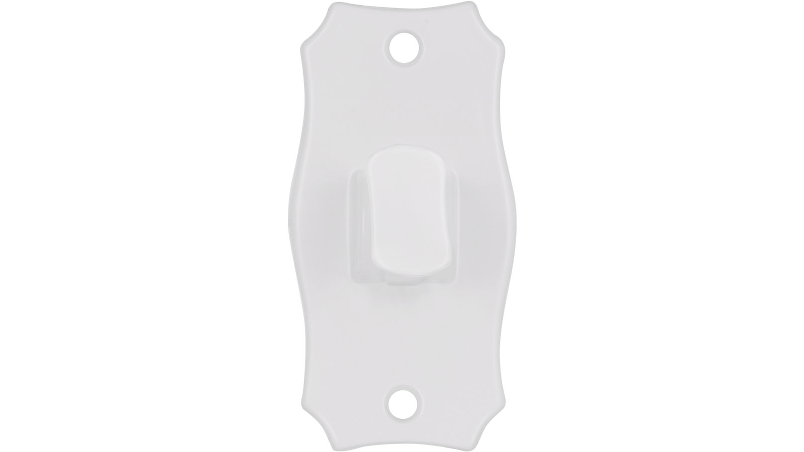 Klapparm Fulda Druckguss reinweiß pulverbeschichtet - 204 mm lang  vor weißem Hintergrund