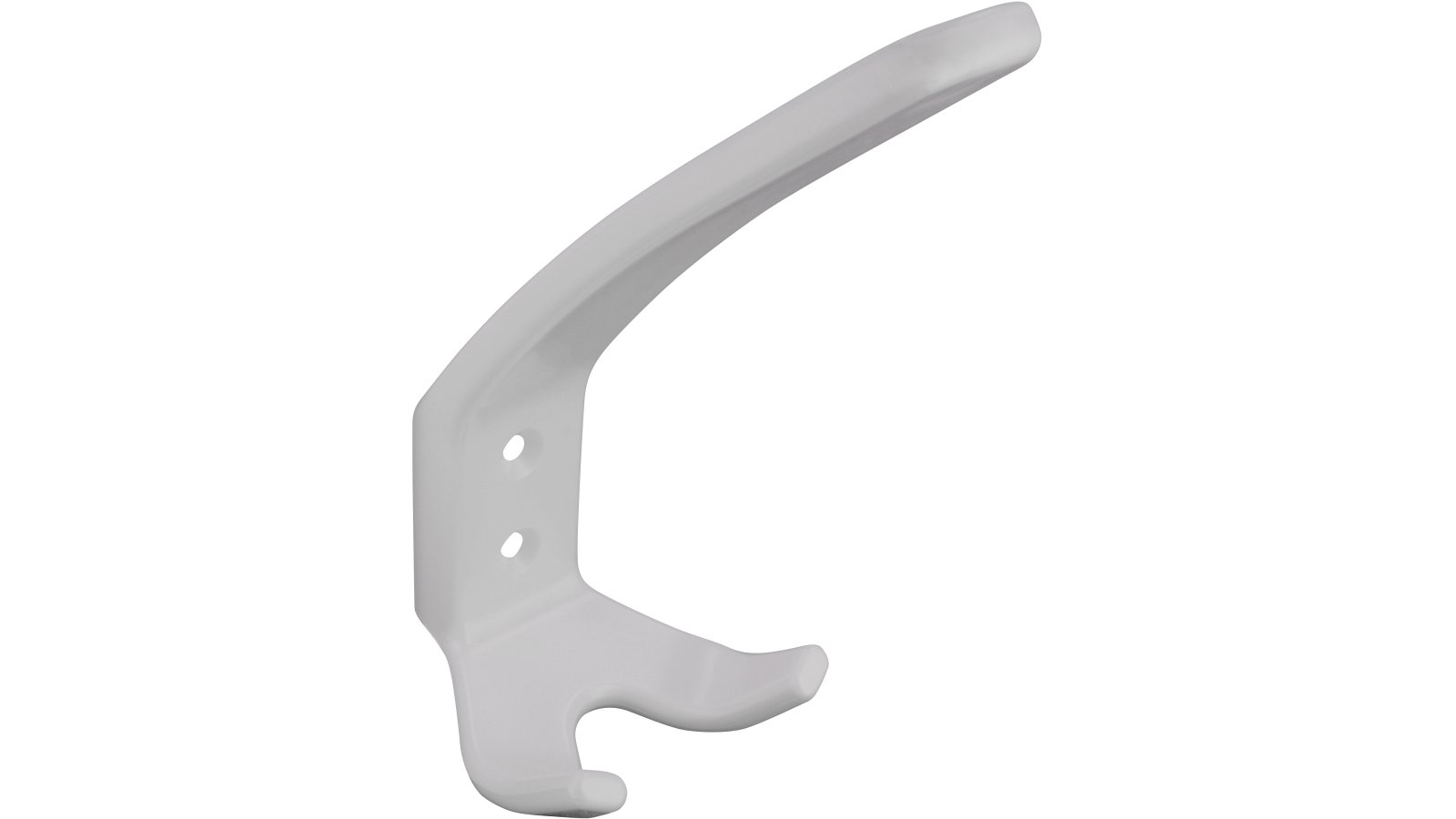 Haken Kiel Kunststoff weiß - 165 mm lang  vor weißem Hintergrund