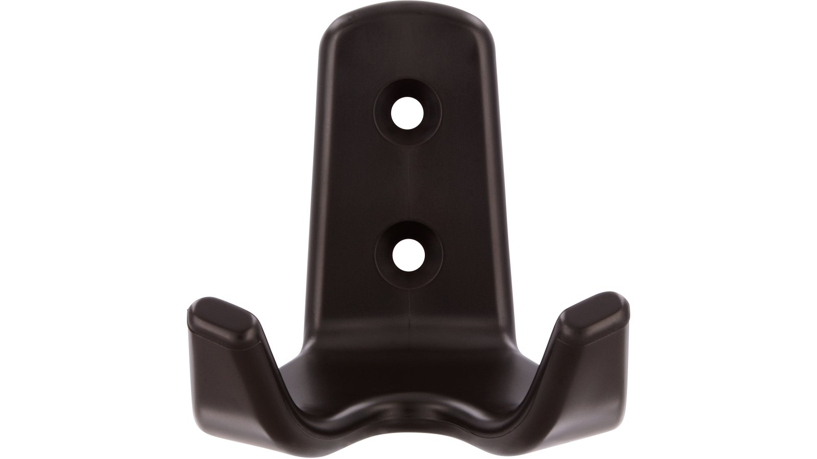 Haken Magdeburg Kunststoff schwarz-braun - 62 mm lang  vor weißem Hintergrund