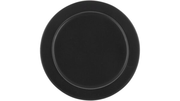 Haken Mansfeld Druckguss schwarz matt pulverbeschichtet - 25 mm lang  vor weißem Hintergrund