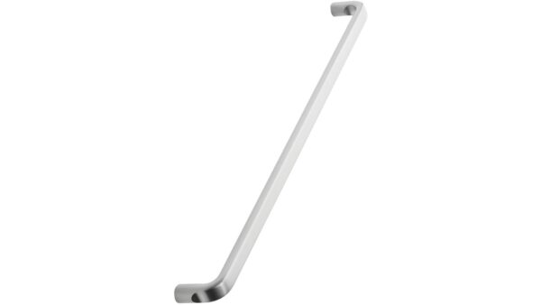 Griff BASE Zink - Edelstahloptik - 332 mm lang vor weißem Hintergrund