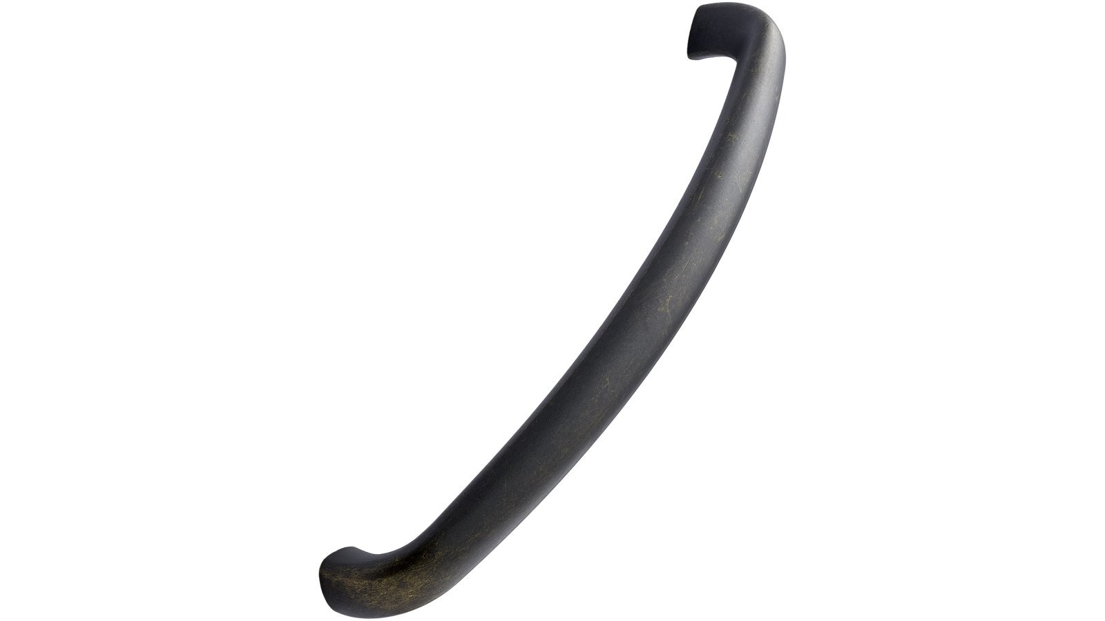 Griff BULL Zink - Braun antik - 139 mm lang  vor weißem Hintergrund