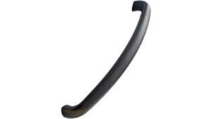 Griff BULL Zink - Braun antik - 170 mm lang  vor weißem Hintergrund